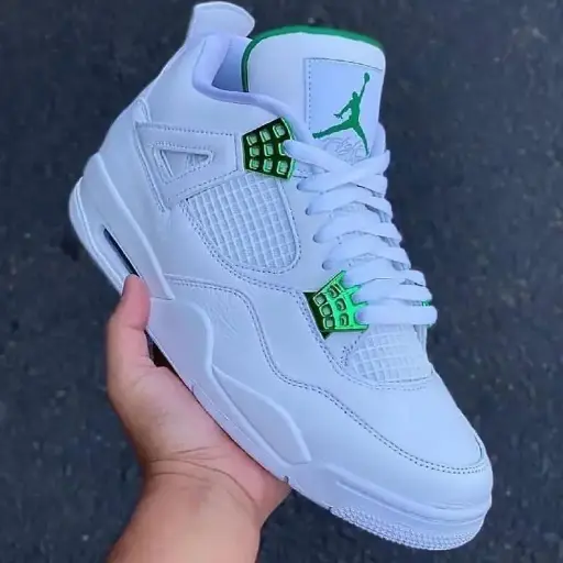 Retro 4 Metallic Green